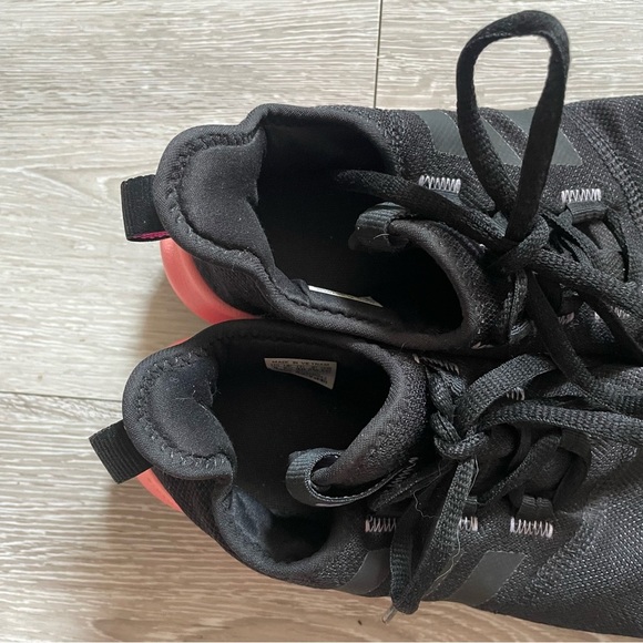 Adidas Cloudfoam Pure Running Shoes Lightweight Ombre Black Pink Size 8 - Picture 6 of 9